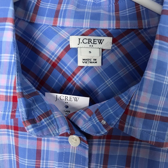 J. Crew plaid tie-front button-down shirt - Picture 3 of 5